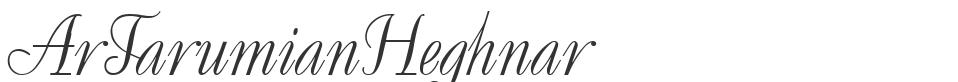 ArTarumianHeghnar font preview