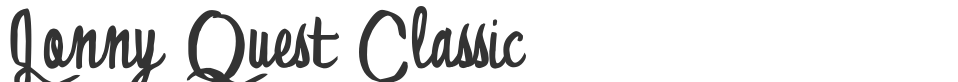 Jonny Quest Classic font preview