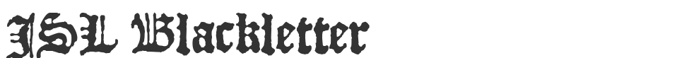 JSL Blackletter font preview