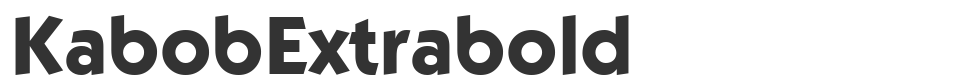 KabobExtrabold font preview