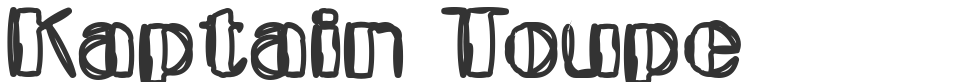 Kaptain Toupe font preview