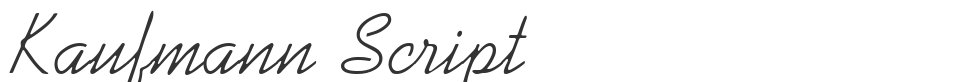 Kaufmann Script font preview