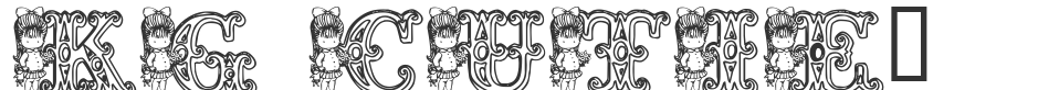 KG CUTIE1 font preview