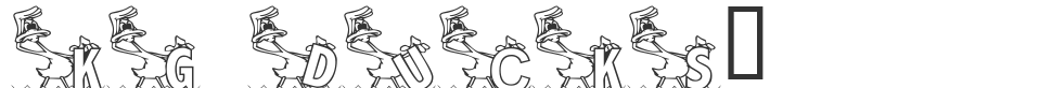 KG DUCKS2 font preview