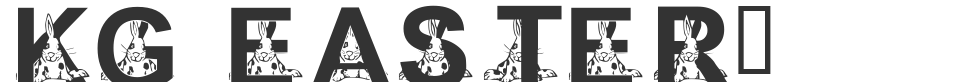 KG EASTER1 font preview