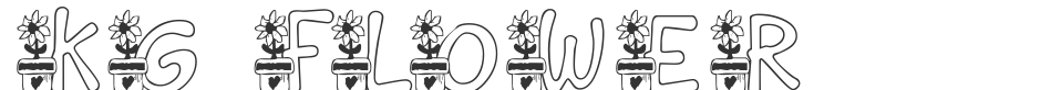 KG FLOWER font preview