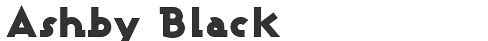 Ashby Black font preview