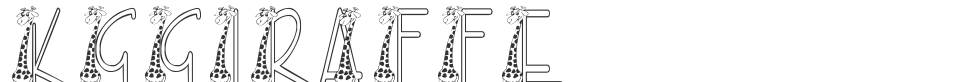 KGGIRAFFE font preview