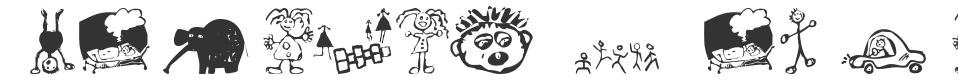 KidsDrawings font preview