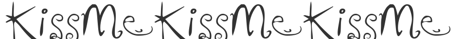 KissMeKissMeKissMe font preview