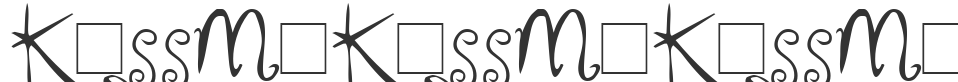 KissMeKissMeKissMe Demo font preview