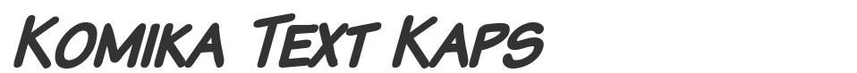 Komika Text Kaps font preview