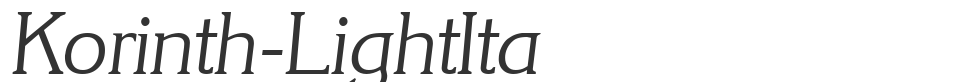 Korinth-LightIta font preview