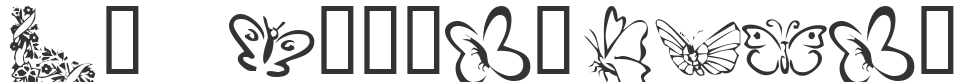 KR Butterflies font preview