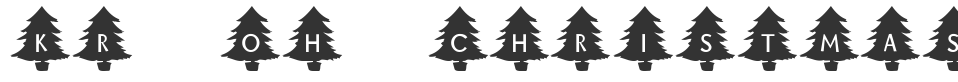KR Oh Christmas Tree font preview