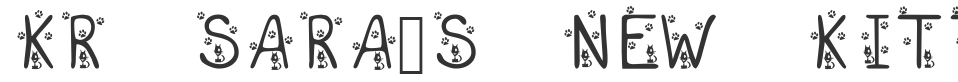 KR Sara's New Kitten font preview