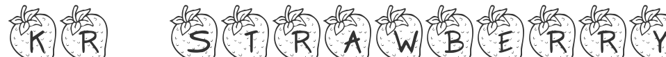 KR Strawberry font preview