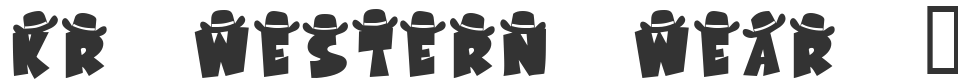 KR Western Wear 1 font preview