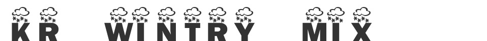 KR Wintry Mix font preview