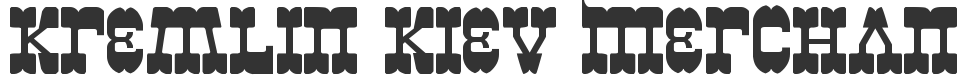 Kremlin Kiev Merchant font preview