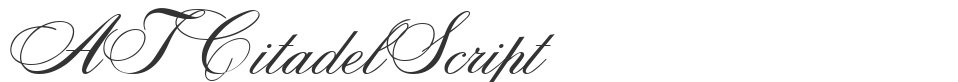 ATCitadelScript font preview