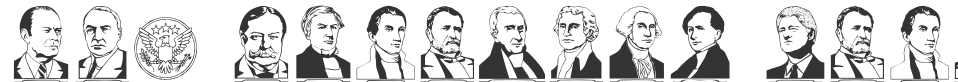 LCR American Presidents font preview