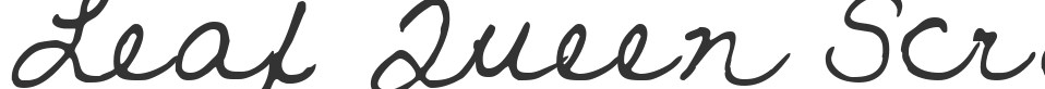 Leaf Queen Script font preview