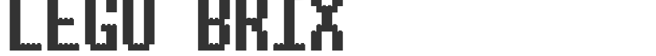 LEGO BRIX font preview