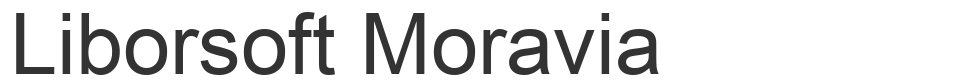 Liborsoft Moravia font preview