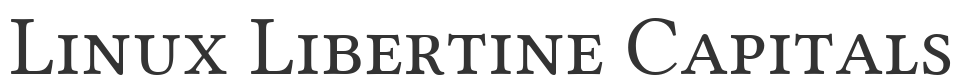 Linux Libertine Capitals font preview