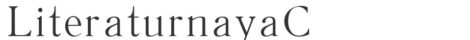 LiteraturnayaC font preview