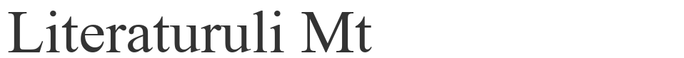 Literaturuli Mt font preview