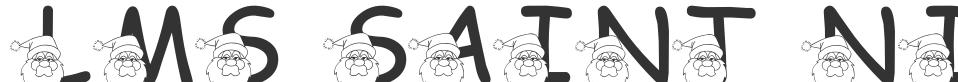 LMS Saint Nick font preview