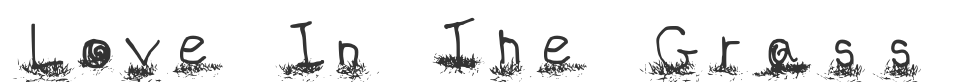 Love In The Grass font preview