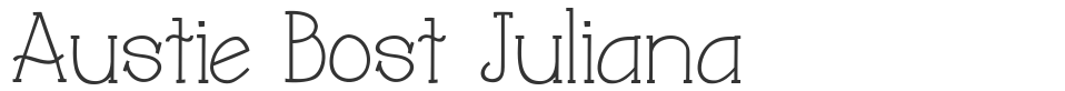 Austie Bost Juliana font preview