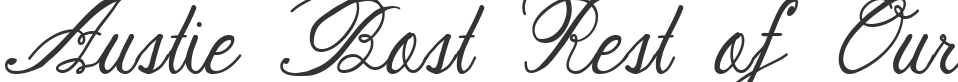 Austie Bost Rest of Our Lives font preview
