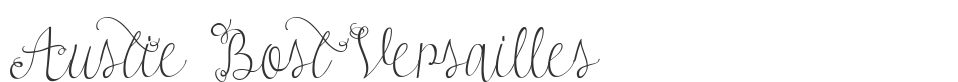 Austie Bost Versailles font preview