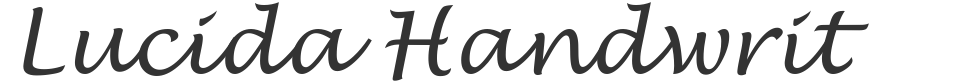 Lucida Handwrit font preview