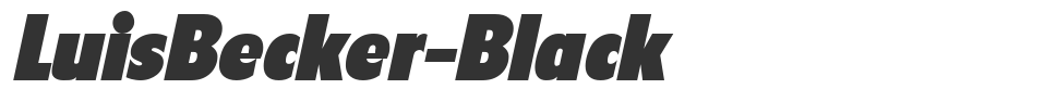 LuisBecker-Black font preview