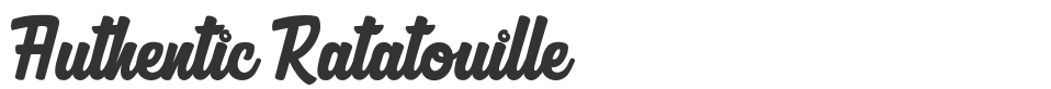 Authentic Ratatouille font preview