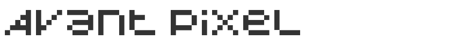 Avant Pixel font preview