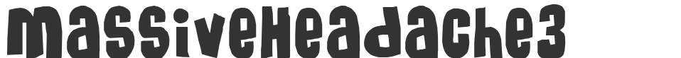 MassiveHeadache3 font preview