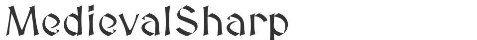 MedievalSharp font preview