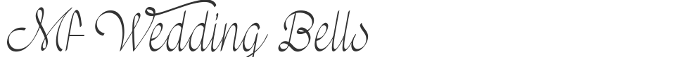 Mf Wedding Bells font preview