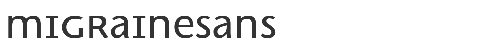 MigraineSans font preview