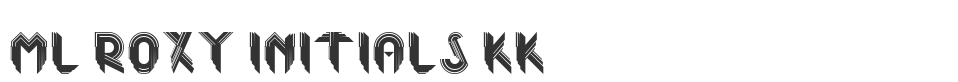 ML Roxy Initials KK font preview