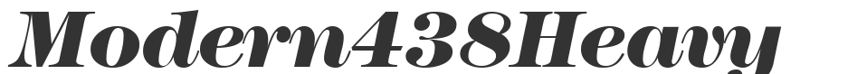 Modern438Heavy font preview