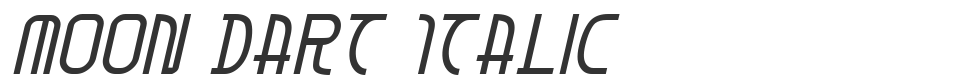 Moon Dart Italic font preview