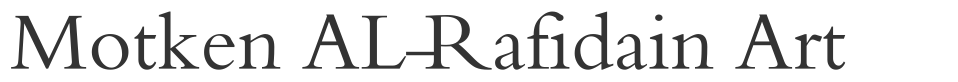Motken AL-Rafidain Art font preview
