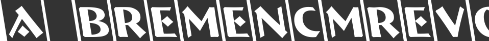 a_BremenCmRevObl font preview